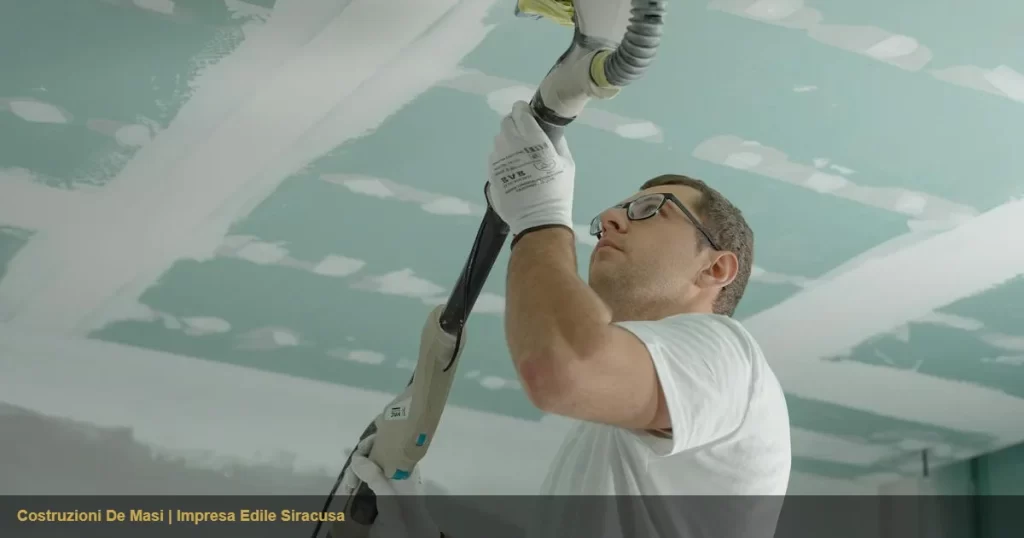 Installazione controsoffitto in cartongesso lavorazione Siracusa